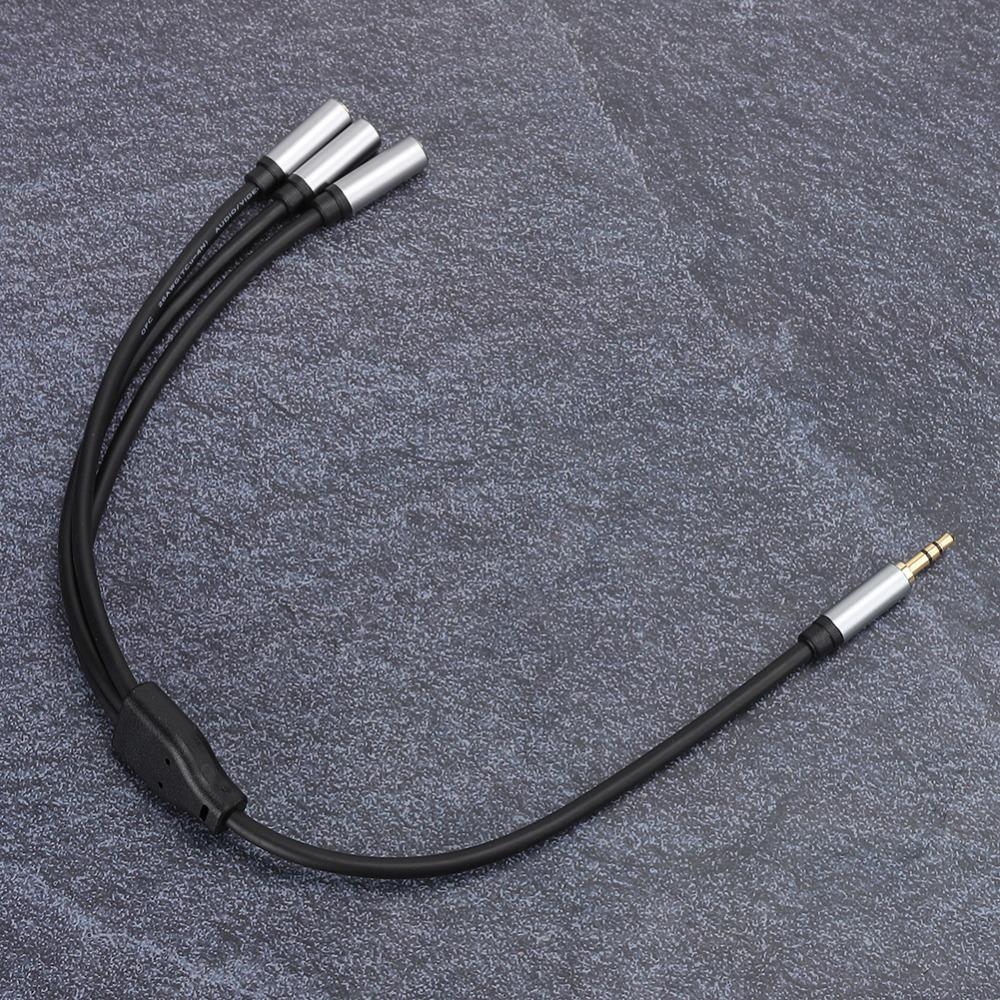 Splitter Audio 3,5 mm Stéréo 1 Mâle vers 3 Femelles Plug-and-Play Longueur 0,3 mètre / 11,8 pouces Câble Splitter Audio 3 en 1