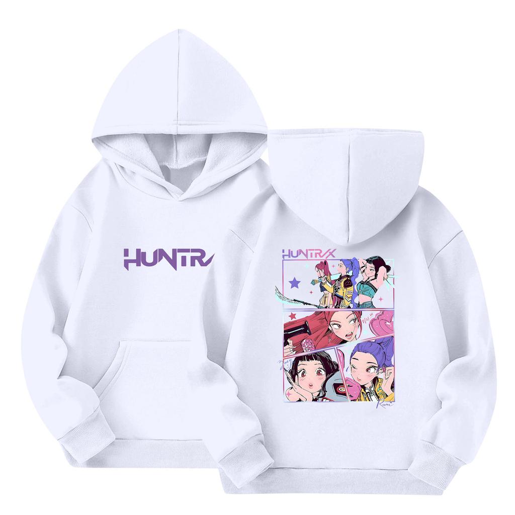 Dětská mikina s kapucí Chlapecká a dívčí módní potištěná mikina s dlouhým rukávem