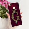 Clear For Huawei P9Lite VNS-L21 VNS-L22 Cover For Huawei P9 Lite Case Luxury Crown A-Z Letters 2D Flat Pattern Soft Phone Case