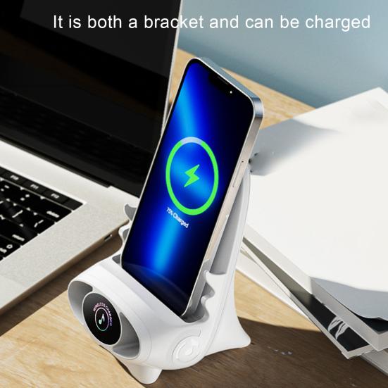 Portable Wireless Charger Mini Charging Station Wide Compatible Phone Stand Holder Bracket