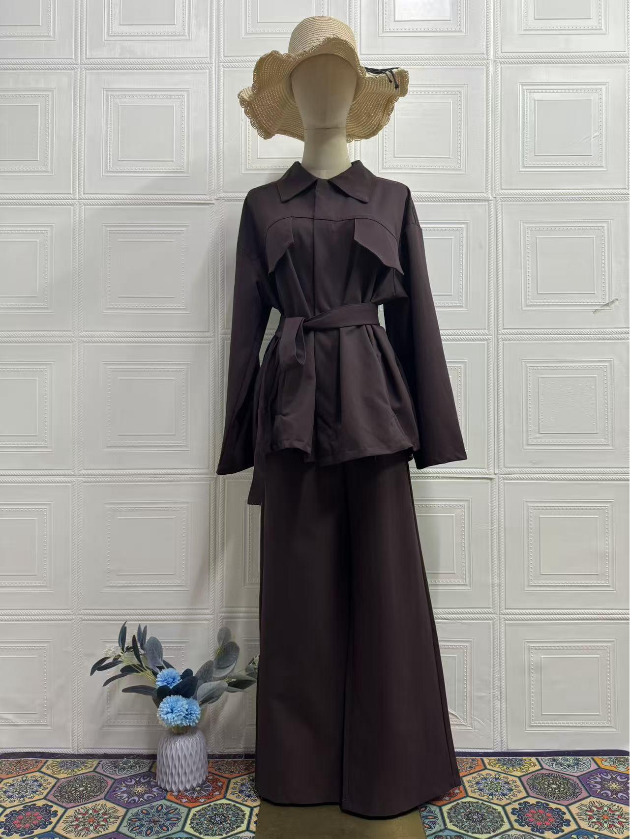 2025 Autumn Women s Casual Long Sleeve Suit Dress - European American Style Large