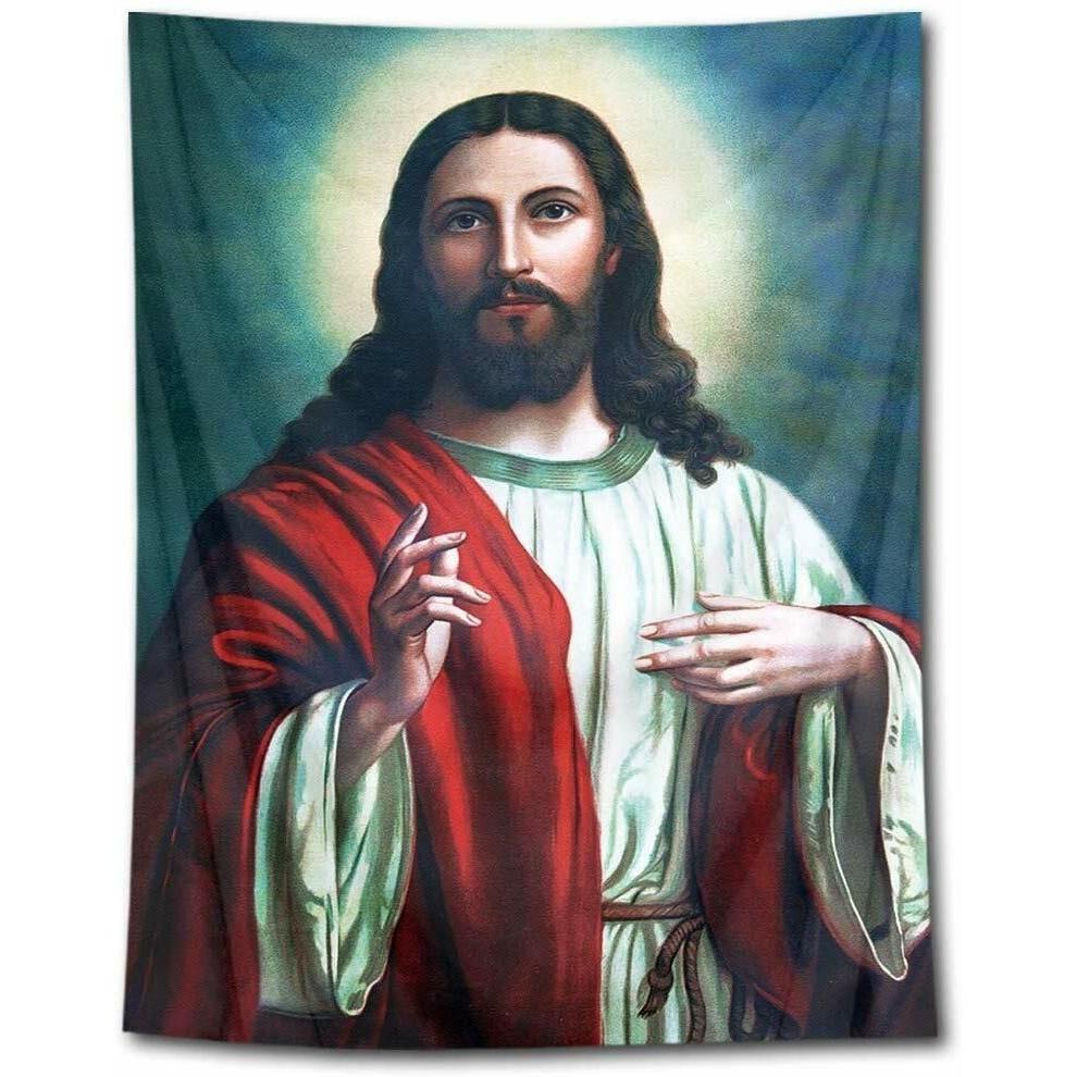 Tapestry Christian Jesus 75x100