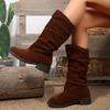 Damen Herbst Freizeit Komfort Mode Stiefel Große Größen.
