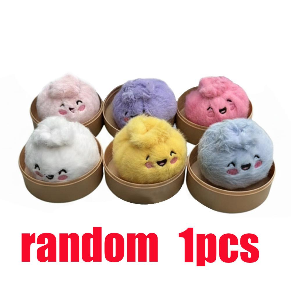Portachiavi Peluche Panino al Vapore Giocattolo Morbido da Spremere Ciondolo Borsa Bao Kawaii Decorazione da Scrivania Adorabile Regalo Creativo Per Adolescenti e Adulti