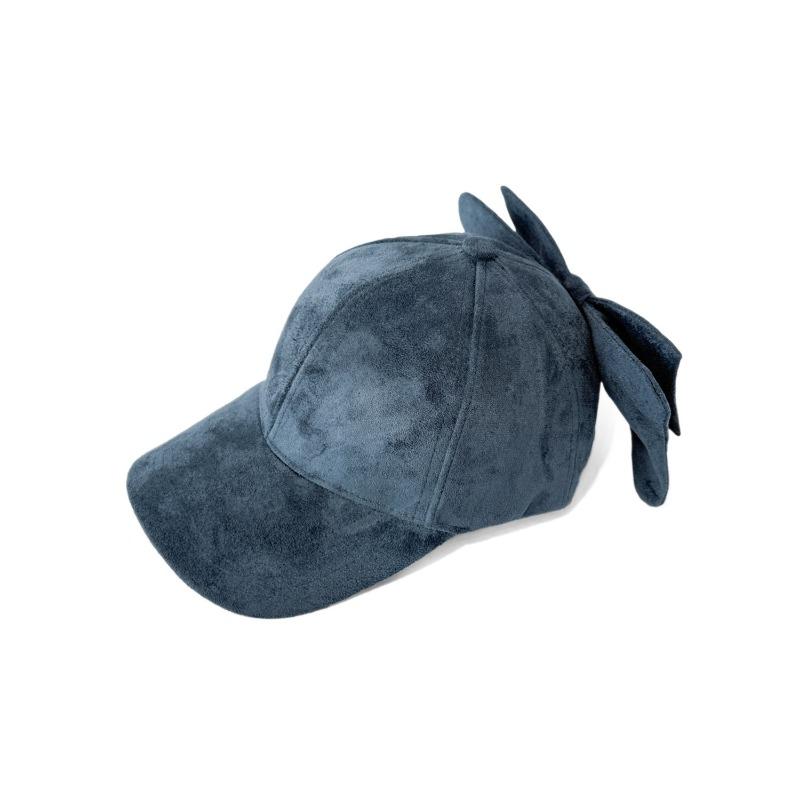 Early autumn new three-dimensional bow baseball cap female sweet and cute fashion hard top casual high-quality cap male