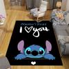 Custom 1Pc Lilo Stitch Adventure Rug Office Carpet Indoor Outdoor Entrance Doormat Nonslip Soft And Comfortable Living Room D916292