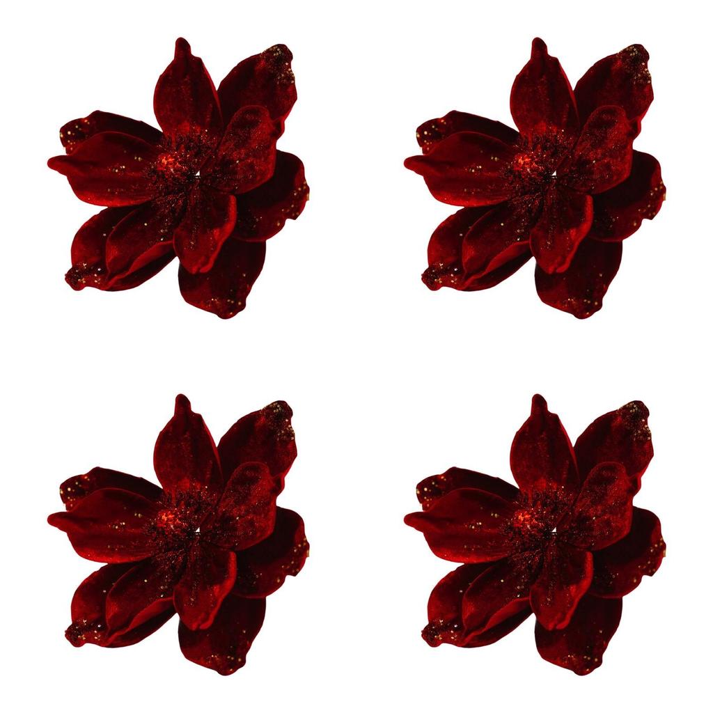 Christmas Ornaments Floral Wreath Arrangement Gold Glitter Decorations