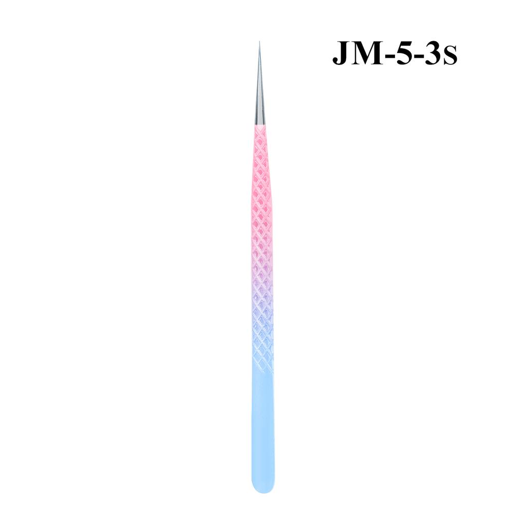Professional Eyelash Tweezers Grip Eyelash Extension Tweezers 45 75 90 Degree Fiber Tip Easy Fanning Eyelash Tweezers