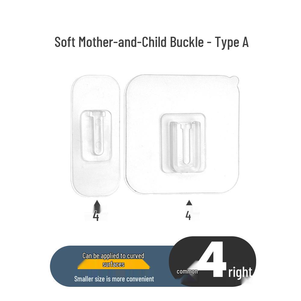 Curved Surface Adhesive Hook-and-Loop Mount for Power Strips & Routers