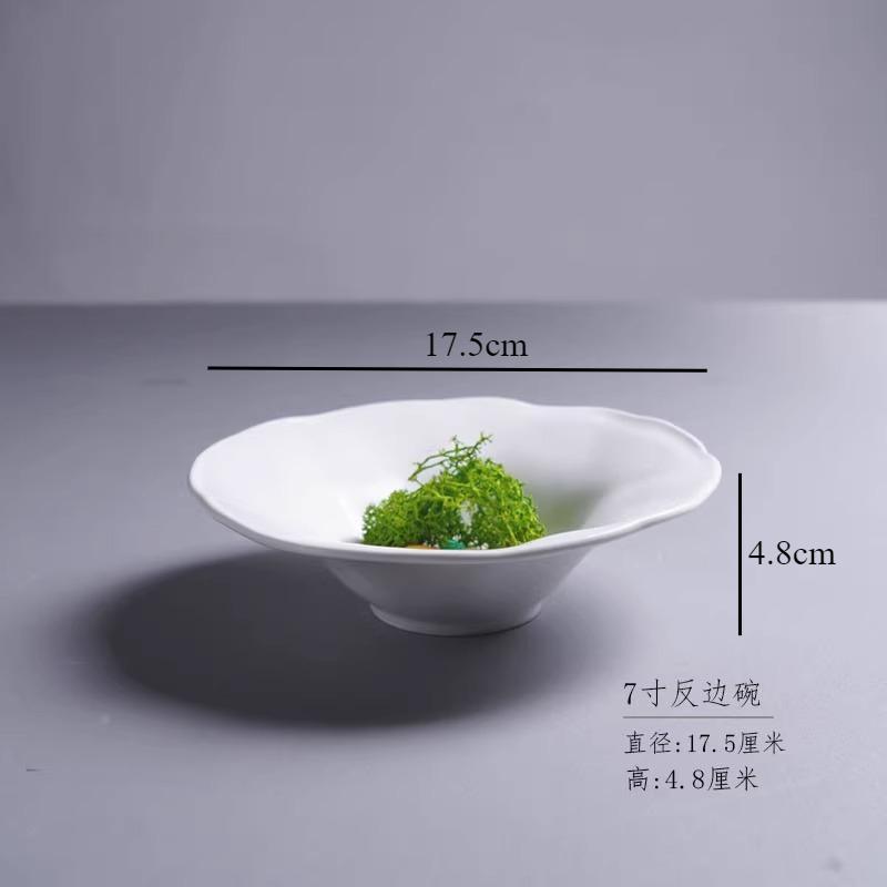 

Ceramic Deep Bowl Dining Plate Noodle Bowls Pasta Dish Dessert Bowls Fruit Plates Salad Bowl Soup Plate Snack Plates Sting Disc