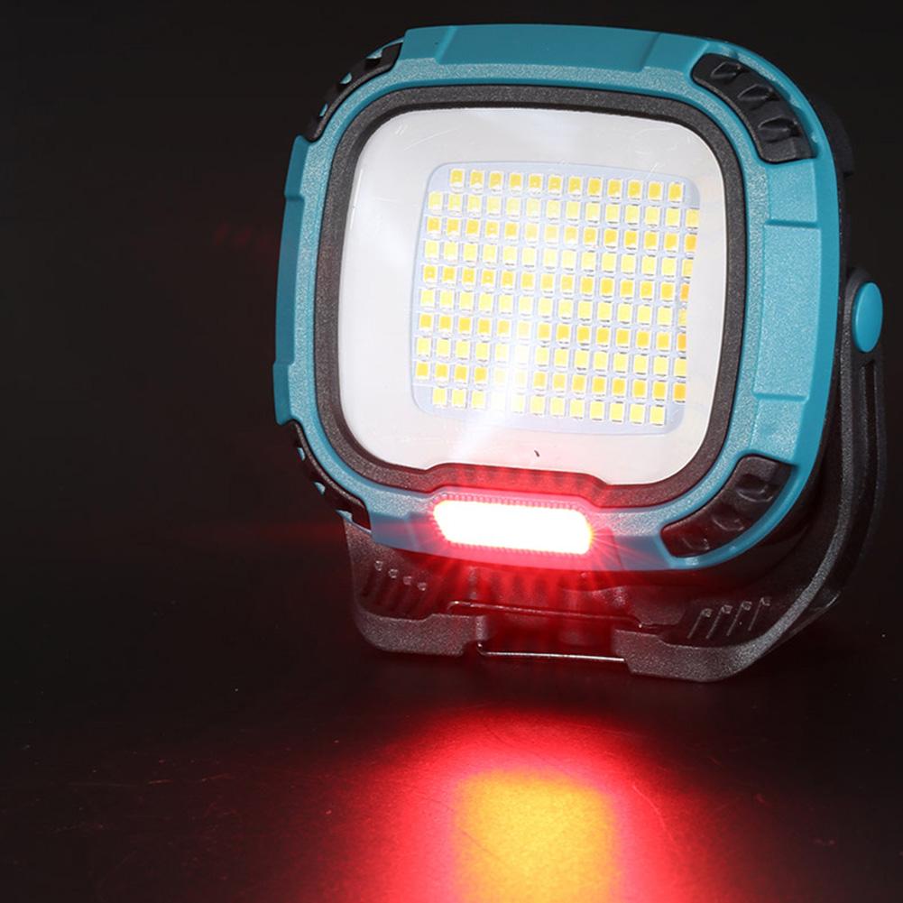 LED Camping Flashlight Portable Floodlight Type-C Rechargeable Cordless Emergency Light Multi Light Modes for Garage Repairing