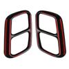 Car Quad Exhaust Tip Trim Stainless Steel for Mercedes‑Benz CLS W218 2012 2013 2014 2015 2016 2017