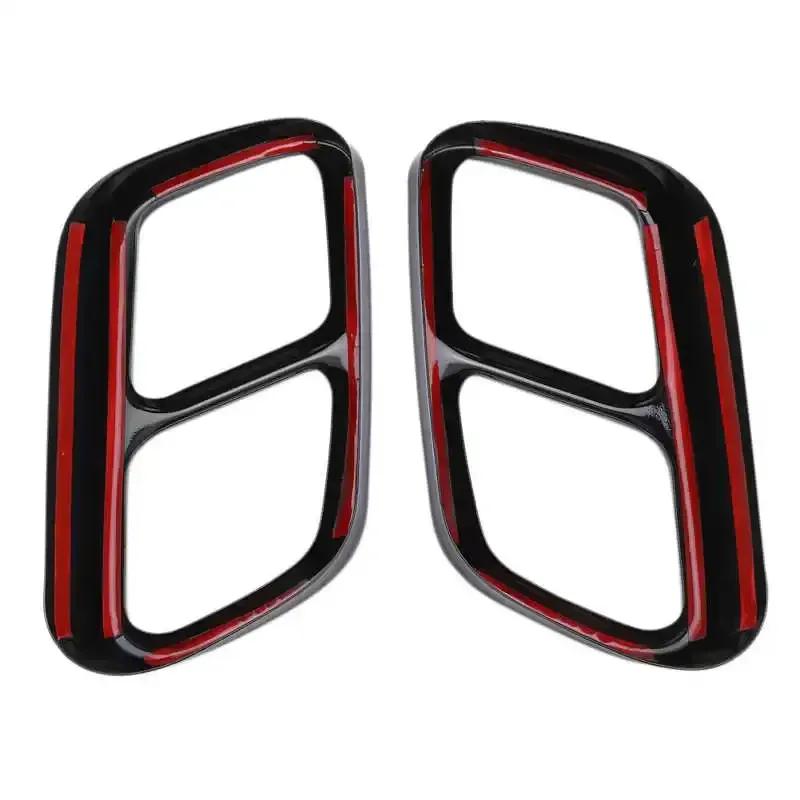 Car Quad Exhaust Tip Trim Stainless Steel for Mercedes‑Benz CLS W218 2012 2013 2014 2015 2016 2017