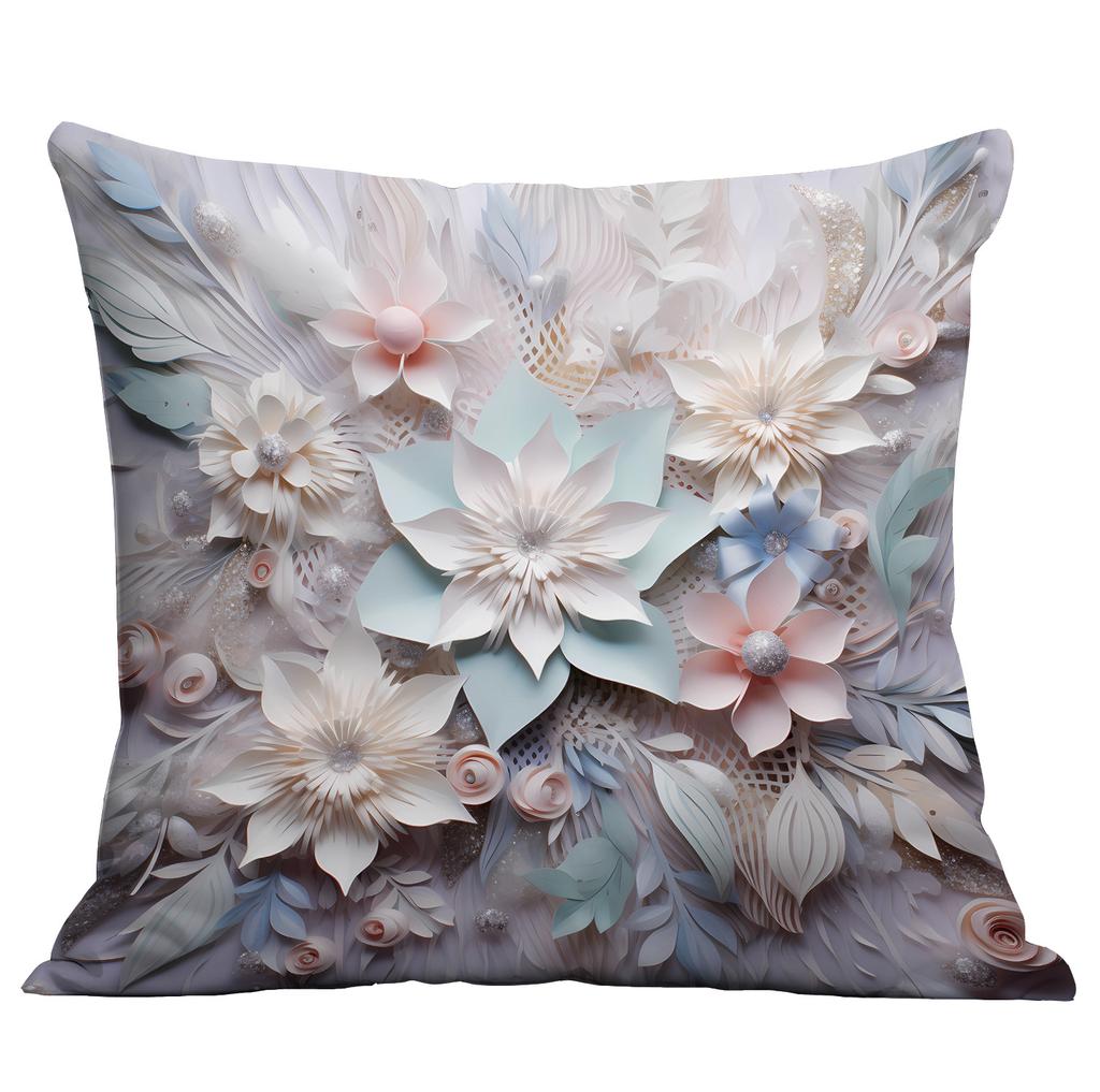 New Retro Imitation Three-dimensional Flower and Bird Pillowcase Home Living Room Sofa Cushion Pillowcase Decoration