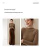 Women's Cashmere Half-Turtleneck Slim Pullover - Warm, Ribbed, and Perfect for Layering
