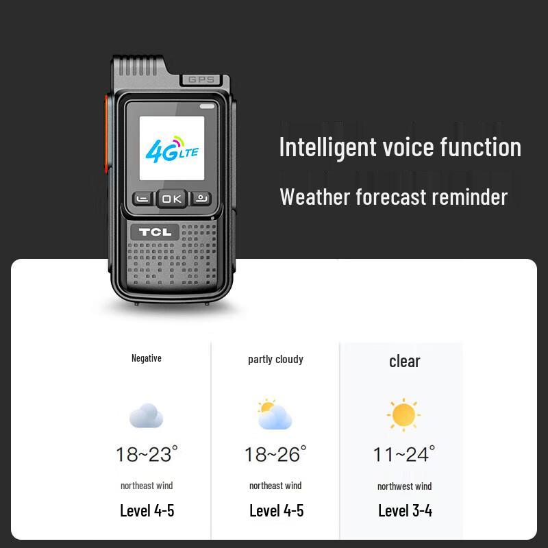 TCL HL360 4G Public Network Walkie-Talkie (CN version)