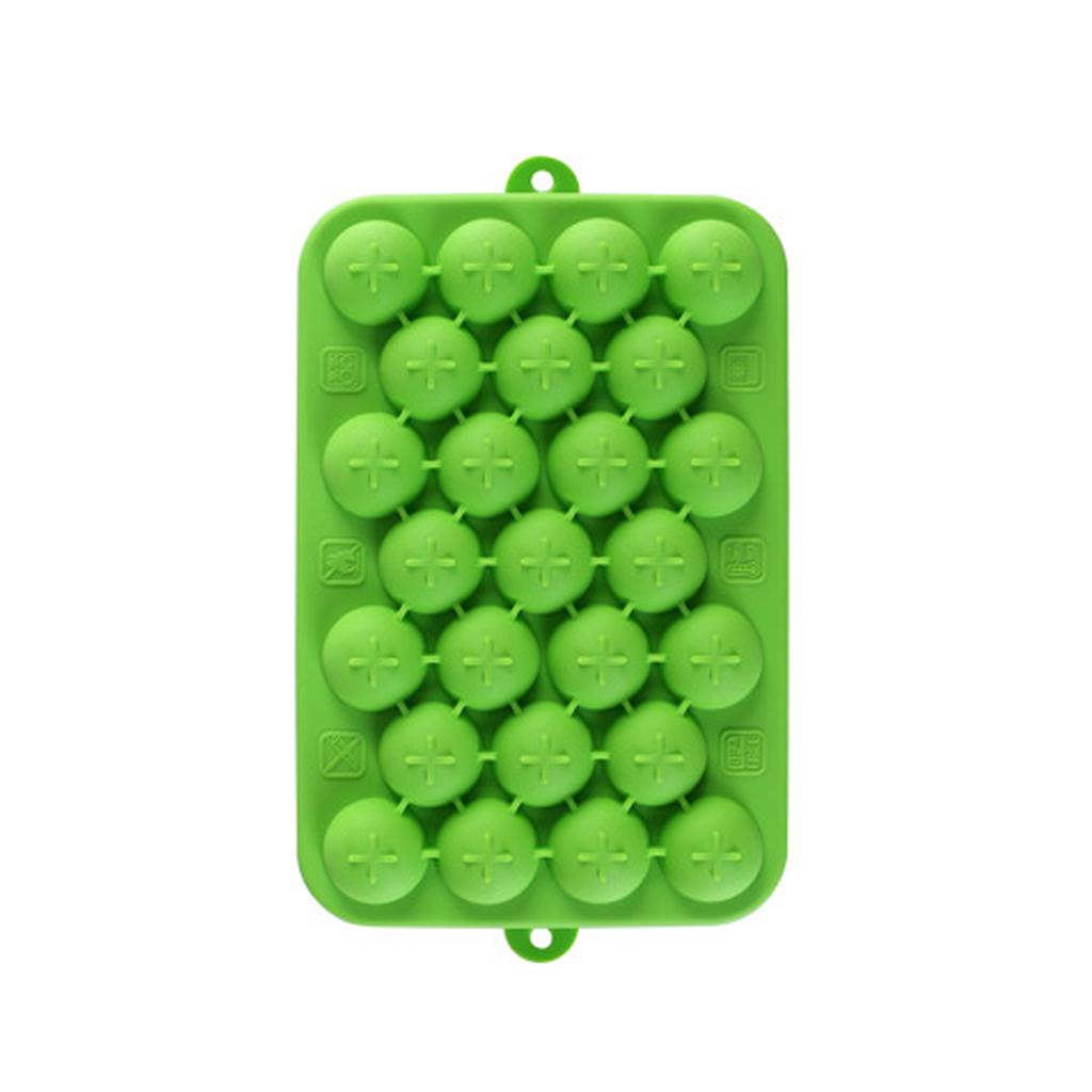 Leeseph Round Ice Cube Trays, Silicone Ice Ball Maker Mold for Freezer, Circle Ice Cube Making Chilling