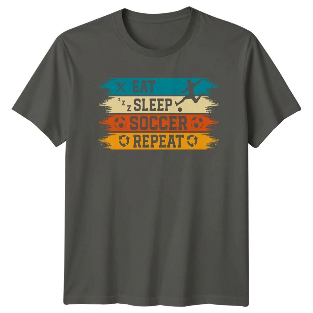 Eat Sleep Soccer Repeat TShirt Soccer Sports Gift For Him And Her S