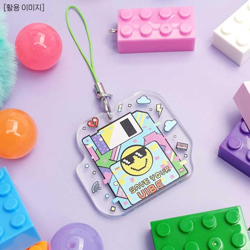 Cassette ticket floppy disk key ring accessory supplies