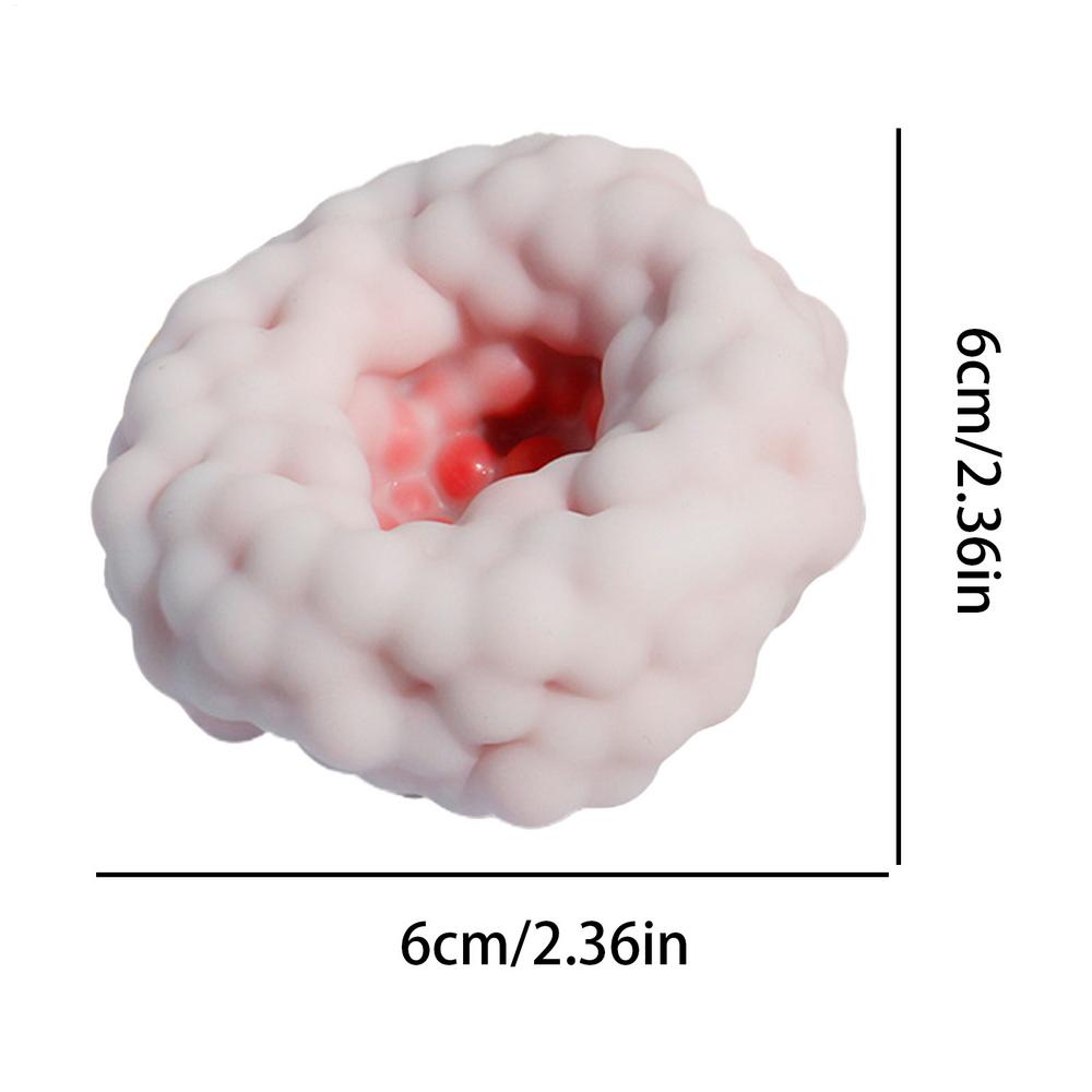 Мягкие пушистые шарики для снятия стресса, сжимаемый мячик, хрустящая сенсорная игрушка-сквиши, формовочный вакуумный песочный мячик-сквиши