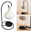 Hanging Ceramics Essential Oil Burners Aromatherapist Diffuser Tealight Candle Holder with Iron Stand for Home Decors