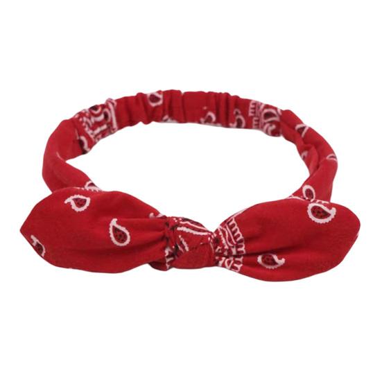 Elastic Headband Rabbit Ear Knot Design Elastic Hair Wrap Comfortable Secure Fit Wave Boosting Compression Hair Band