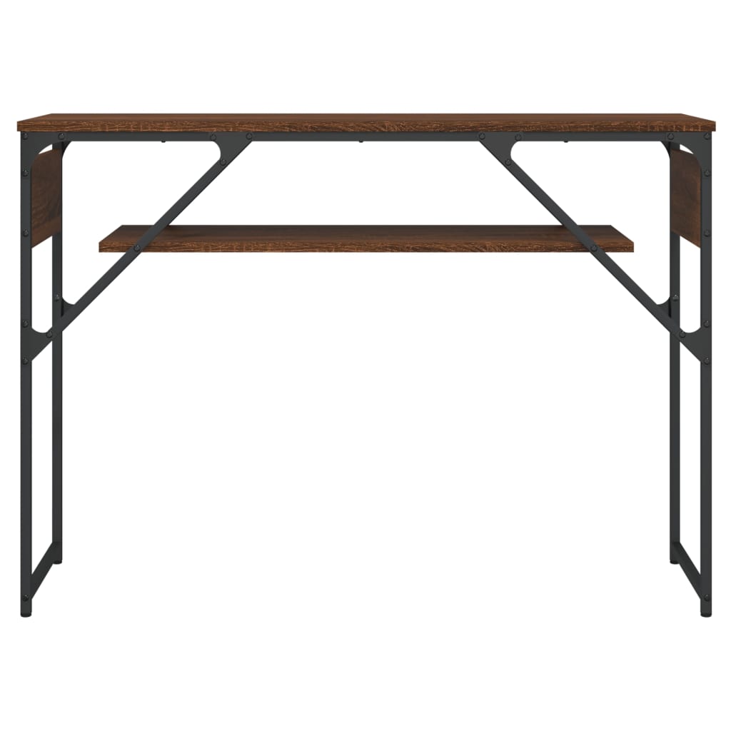Vidaxl Console Table, Brown Oak, 105X30X75 Cm