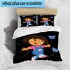 3PCS The Explorer Do-ra Adventure 3pcs Bedding,Including 3PCS Duvet Cover And 2pcs Pillowcases Perfect for Christmas,Ideal for Bedroom, Dormitory