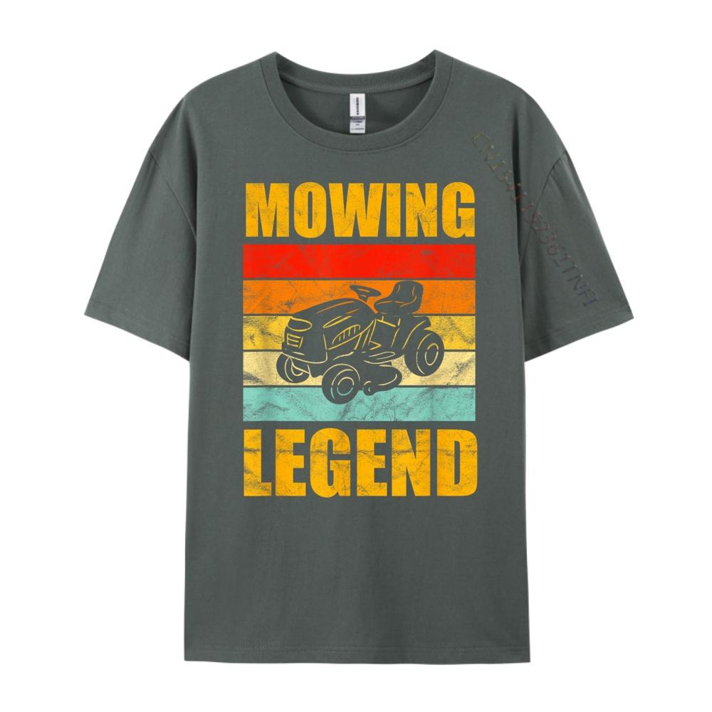 Funny Lawn Mower Mowing Legend Yard Work Lawn T Shirt Men 100 Cotton Shirts Memorial Day Graphic Tshirts