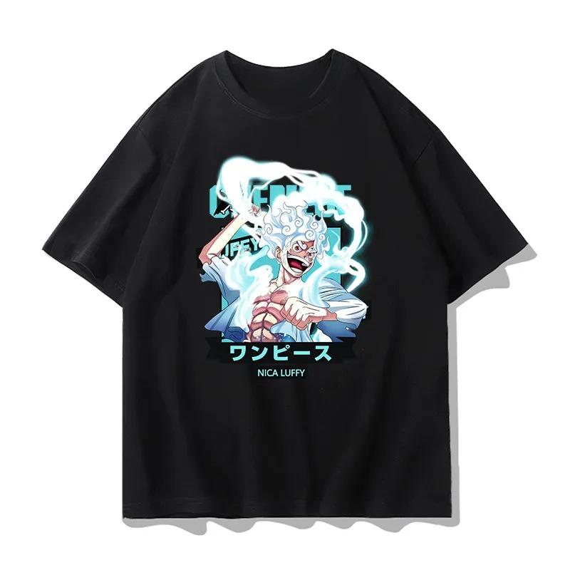 One Piece Graphic TShirt Luffy ACE Anime Tee Unisexs Summer Fashion Oversize Street Casual Y2K Tops Streetwear Clothing 2026
