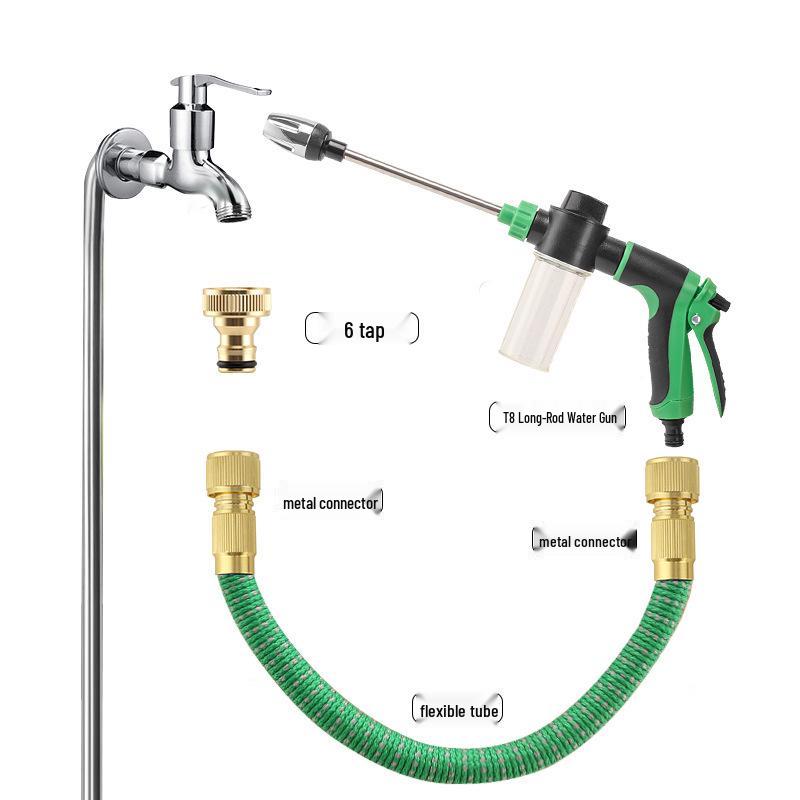 Vielseitiger Hochdruck-Teleskop-Autowasch- & Gartenschlauch