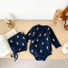 Tuta Neonato 2025: Tuta Coreana Primavera & Autunno, Outfit da Bambino Monaco Senza Ossa Unisex