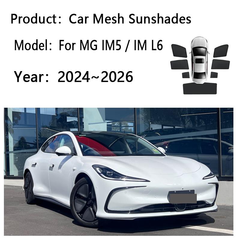 Car Sunshade For MG IM5 IM L6 2024~2026 P12L Windshield Privacy Mesh Curtain Heat Insulation Sunscreen Auti-UV Visor Accessories