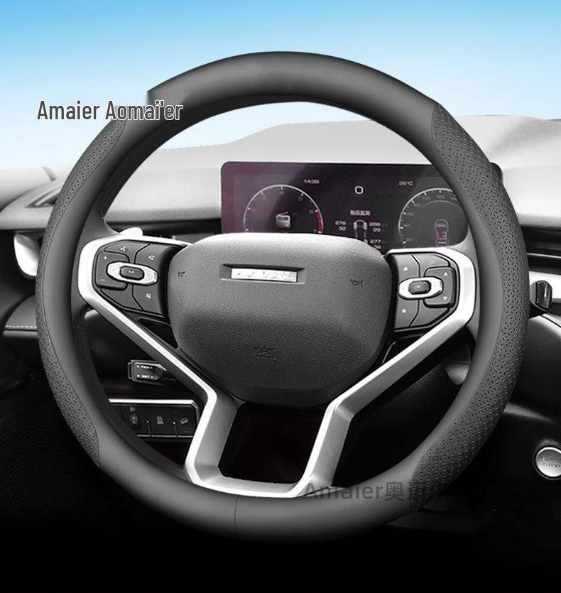 Haval F-Series Genuine Leather Steering Wheel Cover for F5, F7, H6, H1, H2, H3, H4, H5, H7, H8, M6 & Big Dog Models.