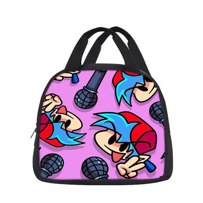 Friday Night Funkin  Lunch Bag Versatile Cartoon Large Capacity New Item, Best Gift for Boys and Girls On School Birthdays