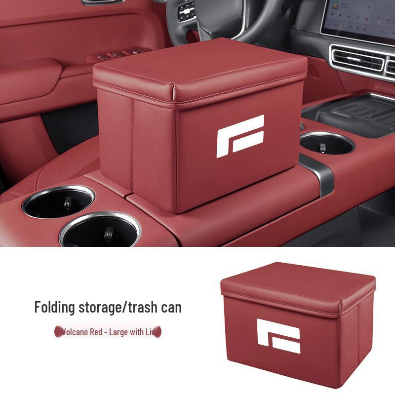 Jishi 01 Car Storage Box - Multi-functional Foldable Organizer & Trash Can