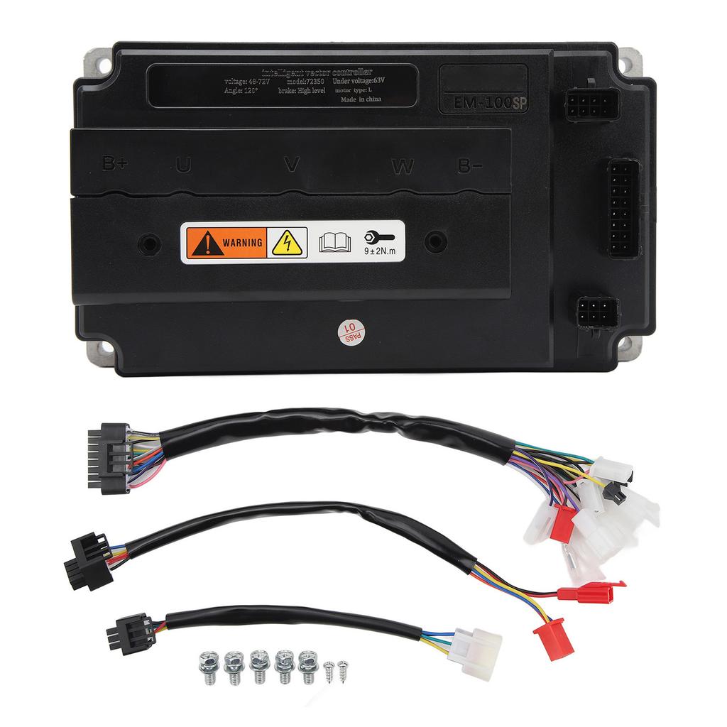 EM100SP Brushless DC Controller ECU Programmable 48V to 72V 200A IP67 Waterproof for Electric Scooter Bicycle