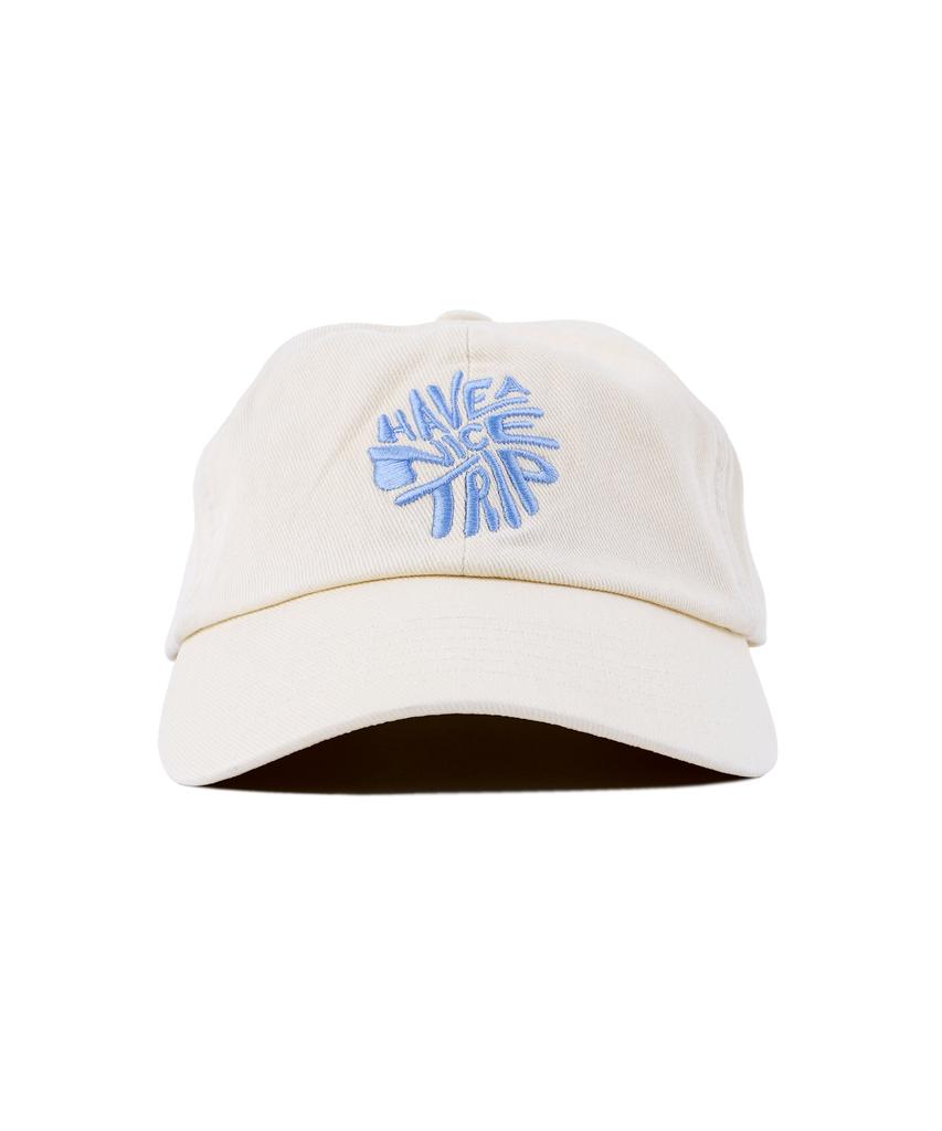 HELLO SUNRISE Hnt Swirl Logo Ball Cap_Ivory