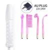 4-IN-1 Portable High Frequency Facial Beauty Machine Electrode Purple Light Glass Tube Wand Acne Massage Facial SPA Skin Care