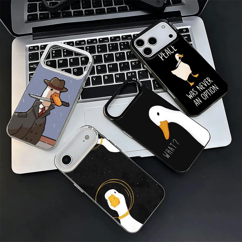 Funny Cartoon Goose Game Shockproof Phone Case for iPhone 17 Air 16 16E 15 Pro Max 14 Plus 13 Mini 12 Back Cover Anti Fall Funda