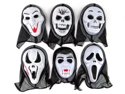Halloween-Maske mit Kapuze