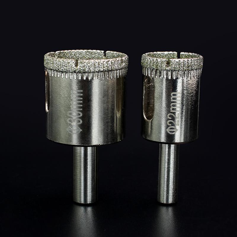 6-60mm 1PC Diamond Drill Bits Hole Saw Diamond Drill Bit Hollow Core Drill Bit Set for Diamond Coating, Carbon Steel for Glass