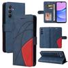 (Blue) Flip Case Compatible with Samsung Galaxy A16 5g with Card Slot Stand Kickstand Protective Stitching Color Leather Wallet Flip Folio Book