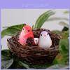 Adorable Cartoon Bird Resin Figurine For Mini Plant Landscape And Garden Decor