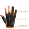 Fischerfanghandschuhe 3 geschnittene Finger Anti-Rutsch Professionell Outdoor Radhandschuhe Sonnenschutz Atmungsaktiv Touchscreen-Handschuhe
