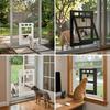 L Shaped Frame Cat Screen Door Mesh Screen Surface Two Way Pet Access  Mini Breed Puppy