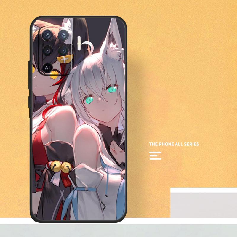 Shirakami Fubuki Hololive Case For Oppo A74 A94 A54 A15 A17 A57 A6 A5 Pro A16 A76 A96 A40 A60 A80 A18 A38 A58 A78 A98