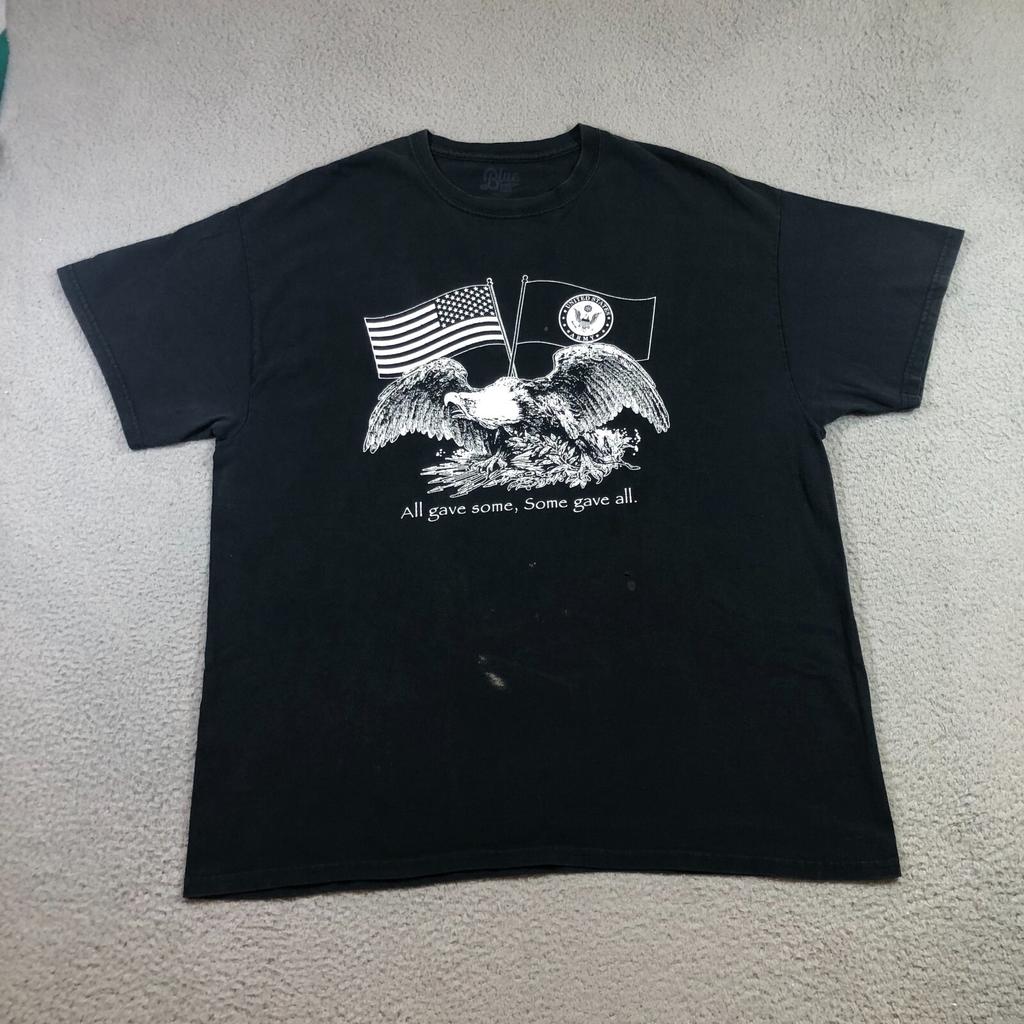 Mavi 84 Tişört Erkek XL siyah hepsi biraz verdi, bazıları hepsini verdi ordu Unisex Tişört