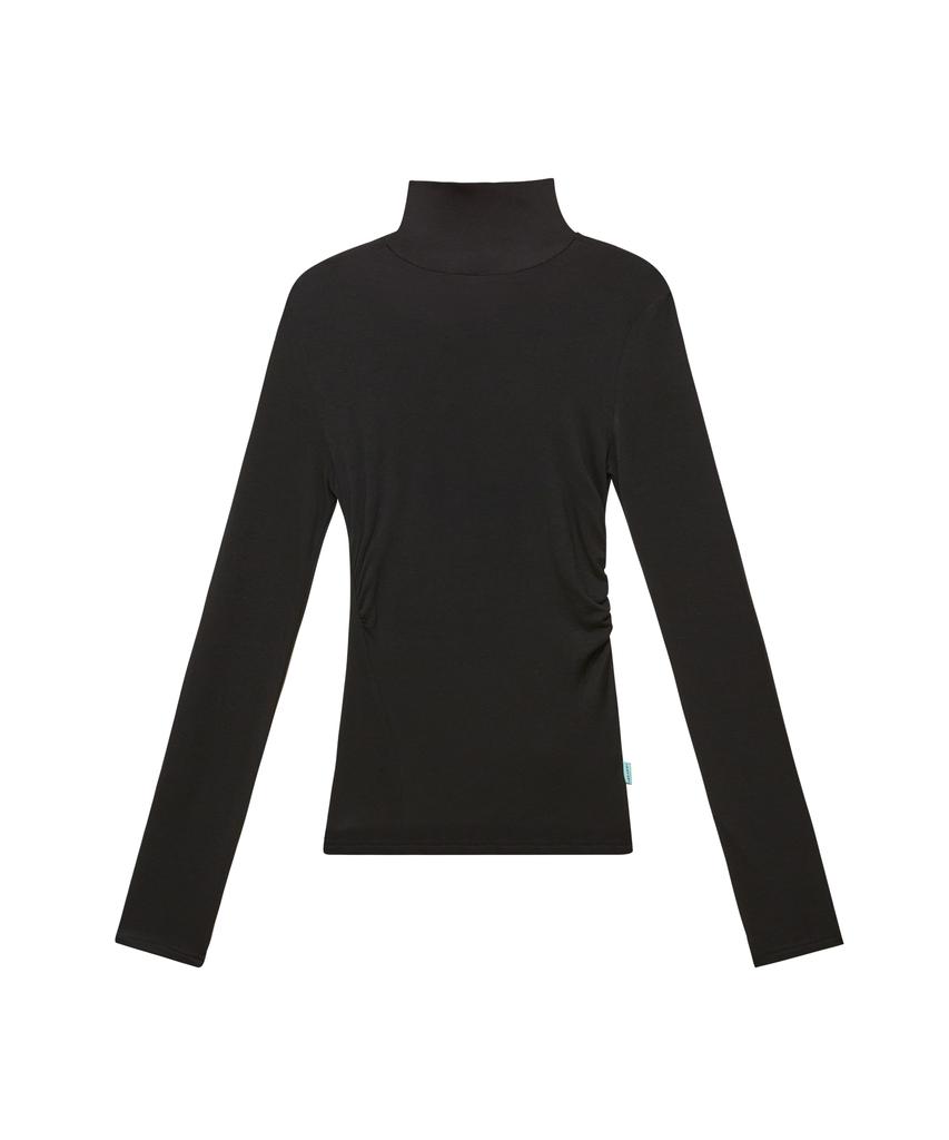 INSTANTFUNK Shirred Turtleneck