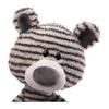 Gund Zag Teddy Bear Black and White Striped Stuffed Animal, 16 inches